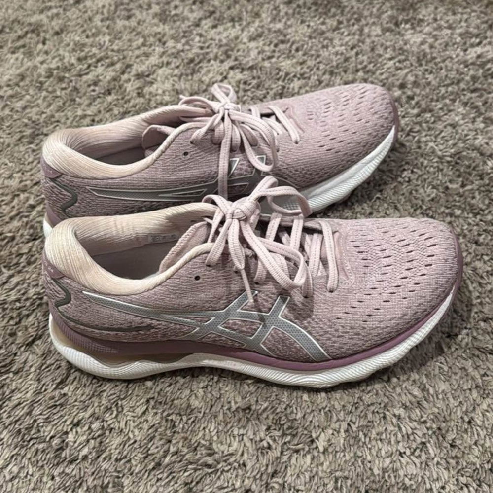 ASICS Women's Athletic Shoes in Light Pink and Silver
